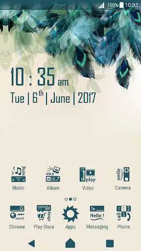 Play Feather Clock [UCCW skin]  and enjoy Feather Clock [UCCW skin] with UptoPlay